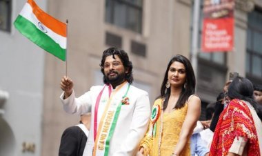 Allu Arjun's Cheers At New York India Day Parade