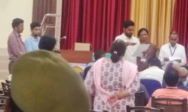 JNVU Jodhpur: Arvind Singh Bhati wins in tough competition, defeats Harendra Chaudhary of NSUI