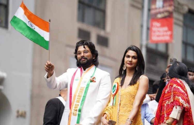 Allu Arjun's Cheers At New York India Day Parade