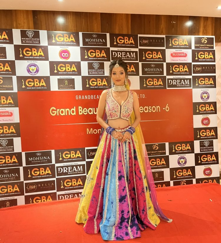 Award by Rashmi Desai to Shivangi Lohar of Chittorgarh