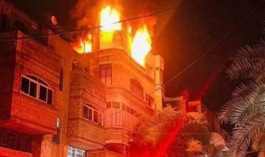 Terrible fire in Palestine's Gaza Strip, 21 dead including 9 children