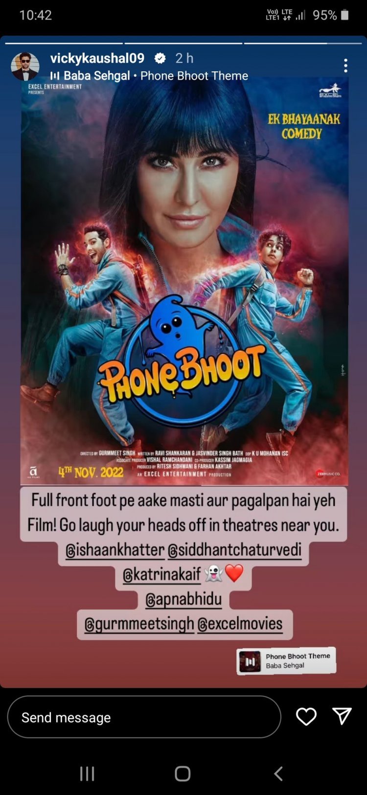 Vicky Kaushal calls wife Katrina Kaif's film 'Phone Bhoot' 'madness'