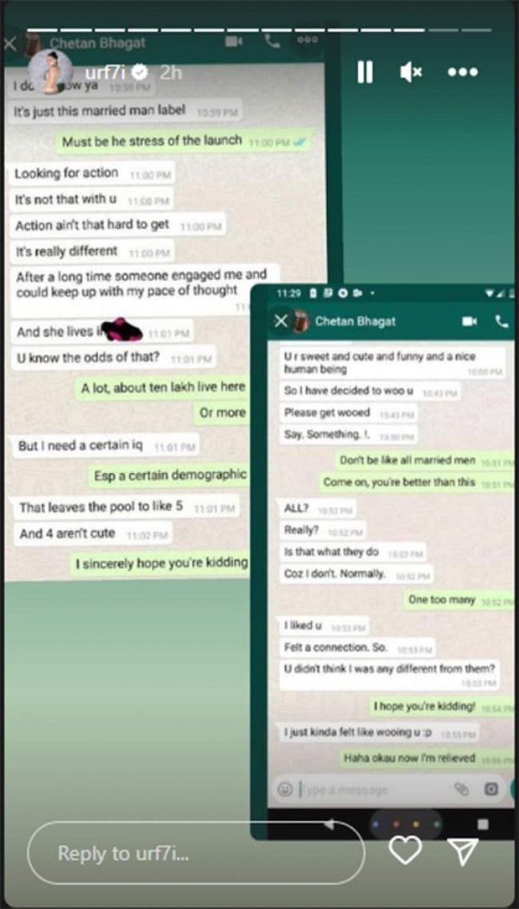 Urfi is spoiling the youth... Urfi Javed got angry on this comment of Chetan Bhagat, gave a befitting reply