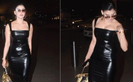 Oops! Urvashi Rautela almost suffers embarrassing moment, dress strap gets off her shoulder: Watch