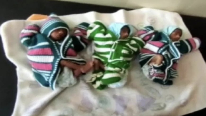 Three fold happiness, after three daughters asked God for a son, God gave three sons together... but