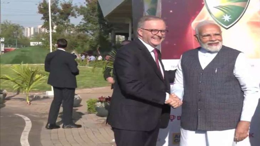 PM Modi arrives in Ahmedabad to watch the India-Australia Test match, will see an important match with the PM of Australia