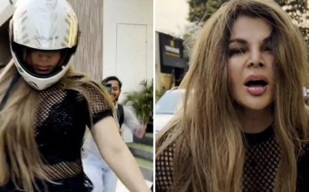 Rakhi Sawant came out on the road wearing a helmet after being threatened by Lawrence Bishnoi         