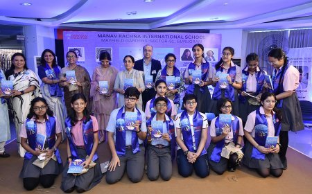 Manav Rachna International School, Sector 51 Gurugramcelebrates Literary Success as 14 Students turn authors with an exquisite launch of their book titled 'Confetti’'